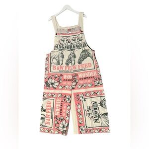Vintage Feed Sack jumpsuit with Horse Print